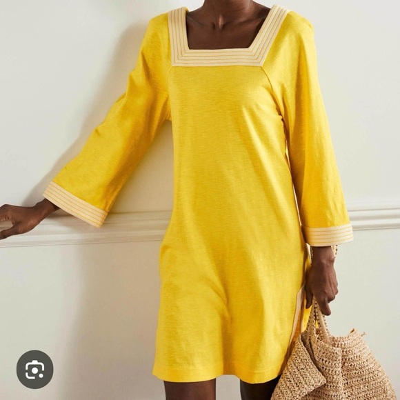 Boden Other - Boden Embroidered Trim Jersey Tunic or Swimsuit / Beach / Pool Cover-Up, Size 12
